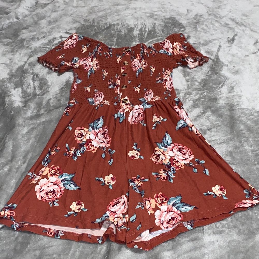 Floral Off-Shoulder Romper